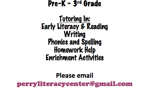 FREE Reading tutoring for children pre-K to 3rd grade.