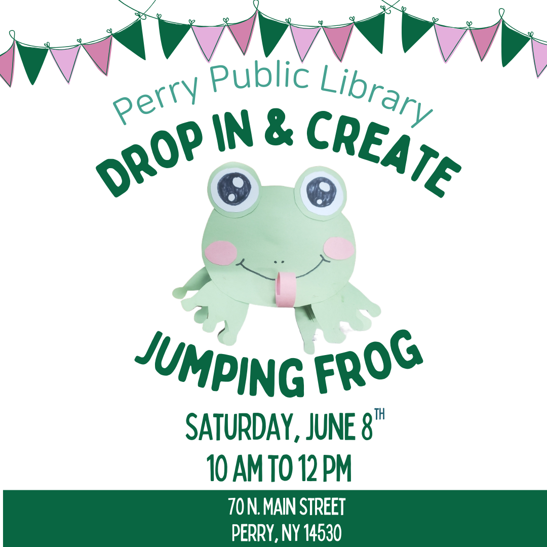 Jumping Frog Craft June 8th