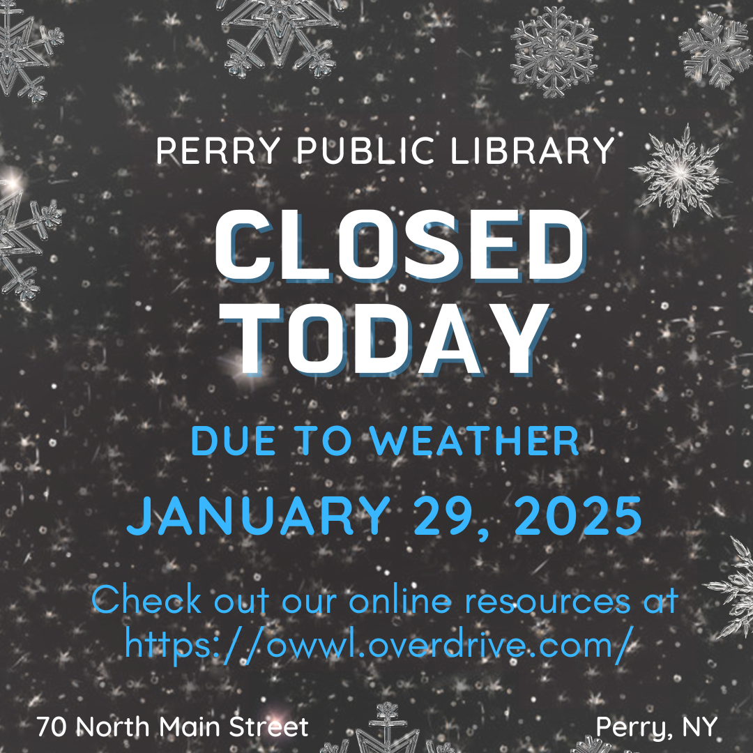 Closed due to weather Wed. 1/29/2025